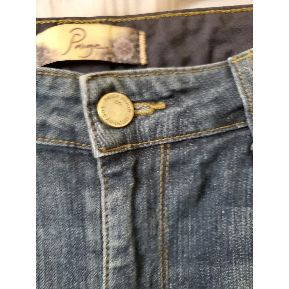 Paige Jeans Womens 31 Blue‎ Peg Skinny Denim Medium Wash
